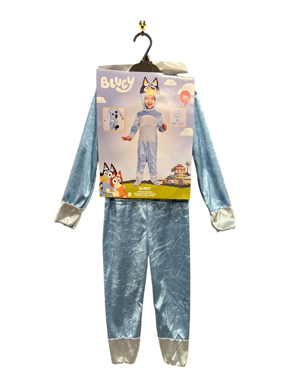 Disguise Bluey Costume Kids Bluey  Character Outfit w Jumpsuit and Mask Sz 3T-4T